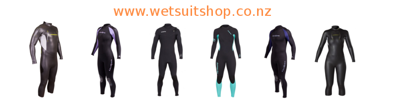 some of our range of wetsuits available at the wetsuitshop